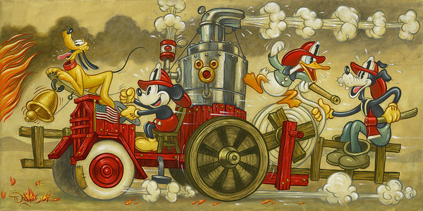 Tim Rogerson Mickey s Fire Brigade Magic of Disney Art